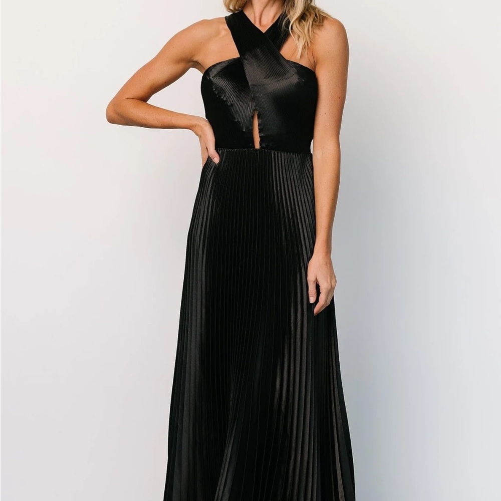 Baltic Born Black Pleated Dress